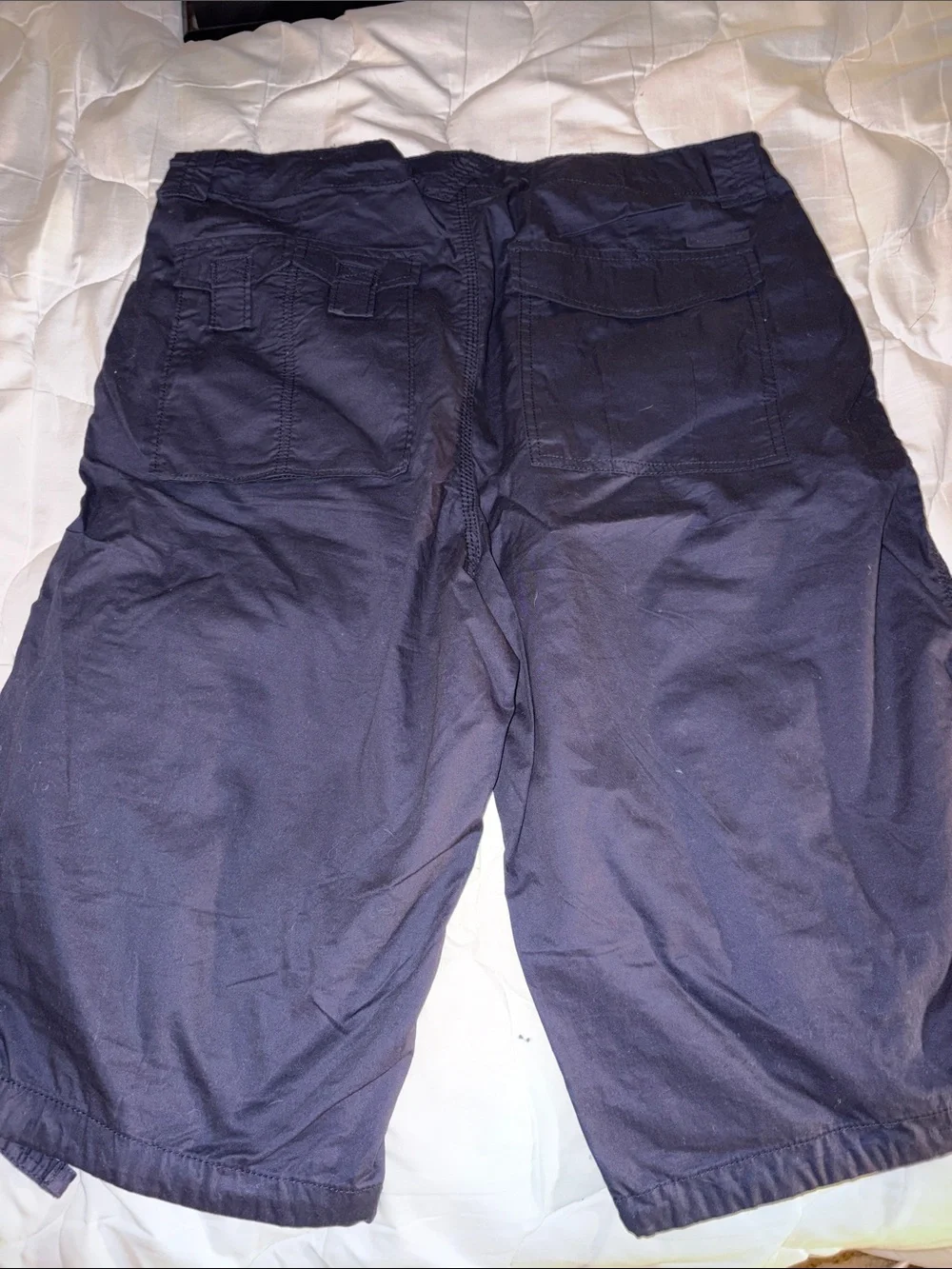 Sean John Men's White and Black Cargo Shorts